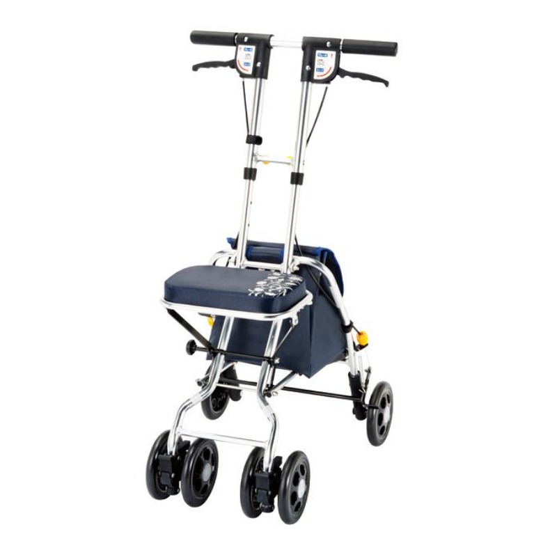 Pull Cart Fold - Katlanabilir Rollatör Yürüteç, Koltuklu, Çekme Çubuklu