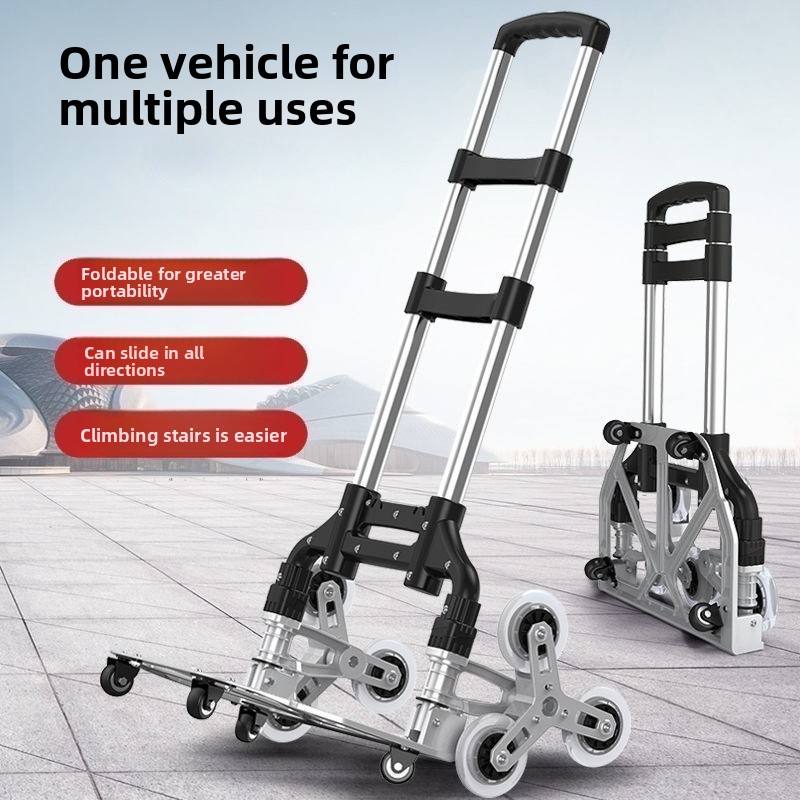 Pull Cart Fold - Katlanabilir Sessiz TPR Tırmanma Tekerleği El