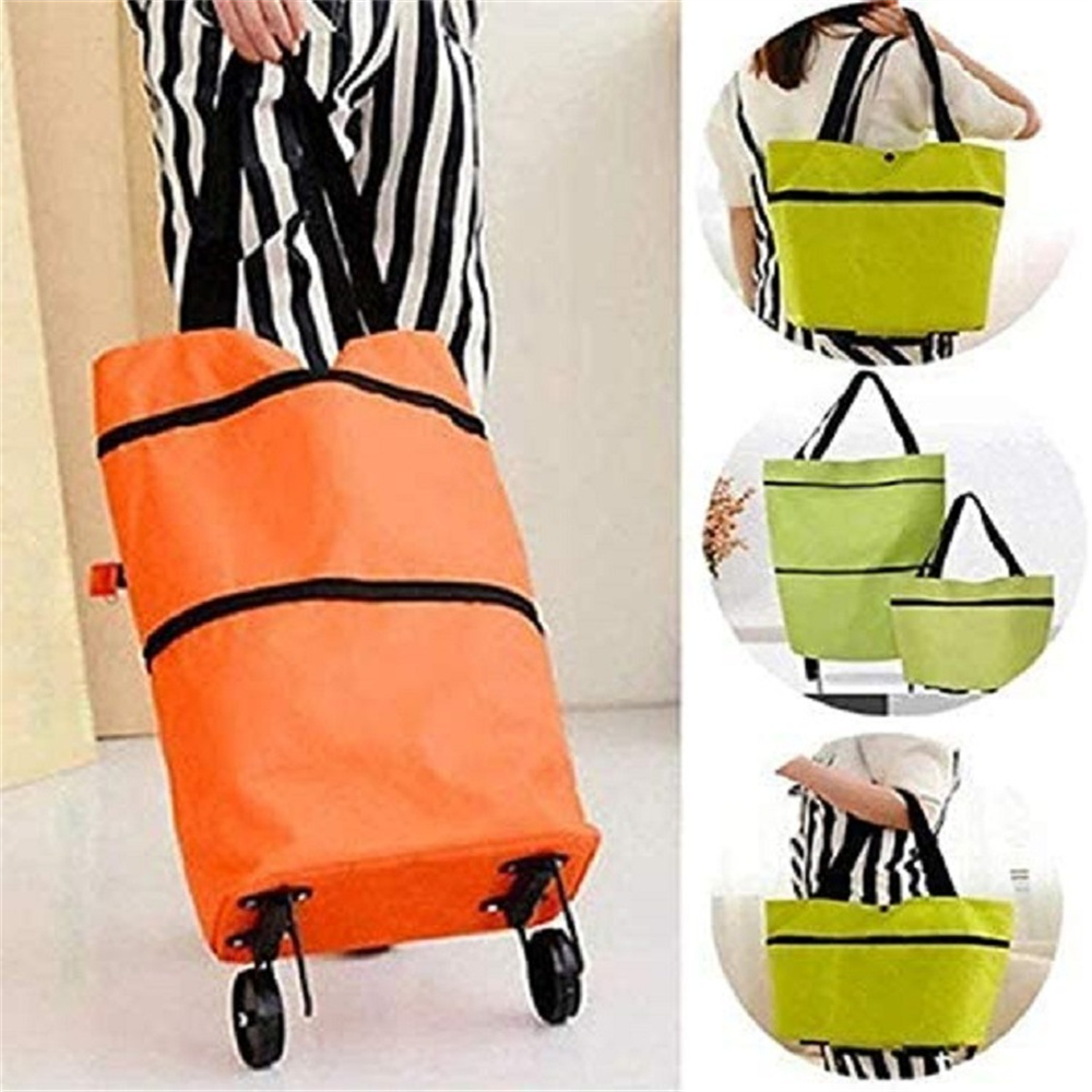 Pull Cart Fold - Küçük Çekme Arabası Taşınabilir Alışveriş Gıda