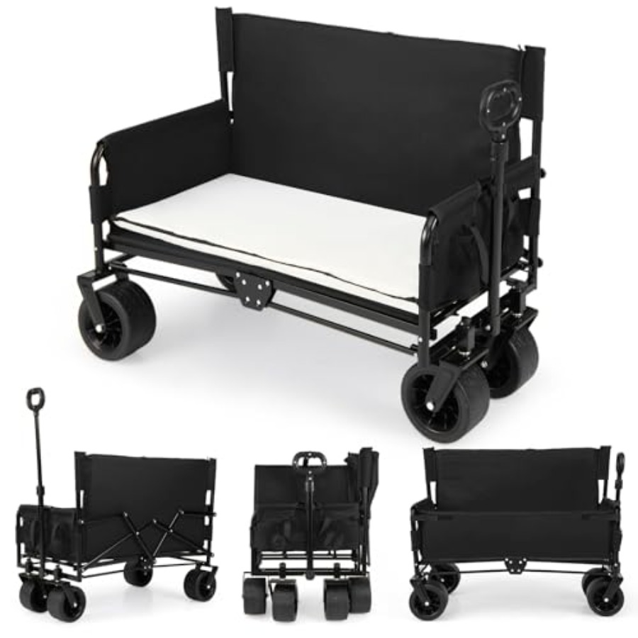 Pull Cart Fold - 2'si 1 Arada Katlanır Plaj Arabası